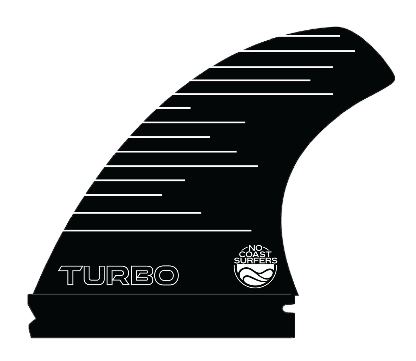 No Coast Surfers - TURBO - featherlight Carbon Fiber Wakesurf Fin (Pre-Order)